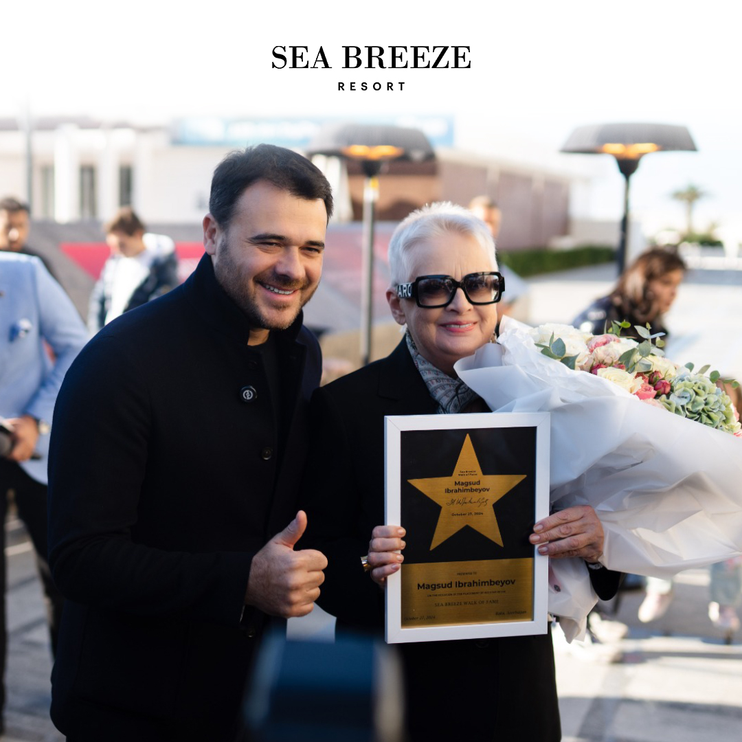 The Sea Breeze Walk of Fame in Azerbaijan has added a new star to its collection.