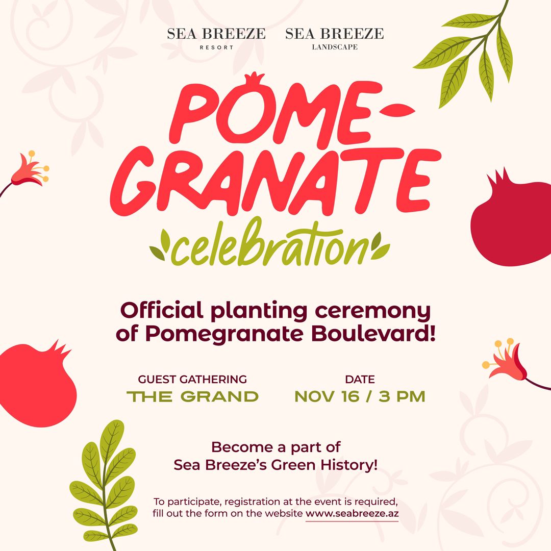 Pomegranate Celebration: Official Planting Ceremony of Sea Breeze Pomegranate Boulevard