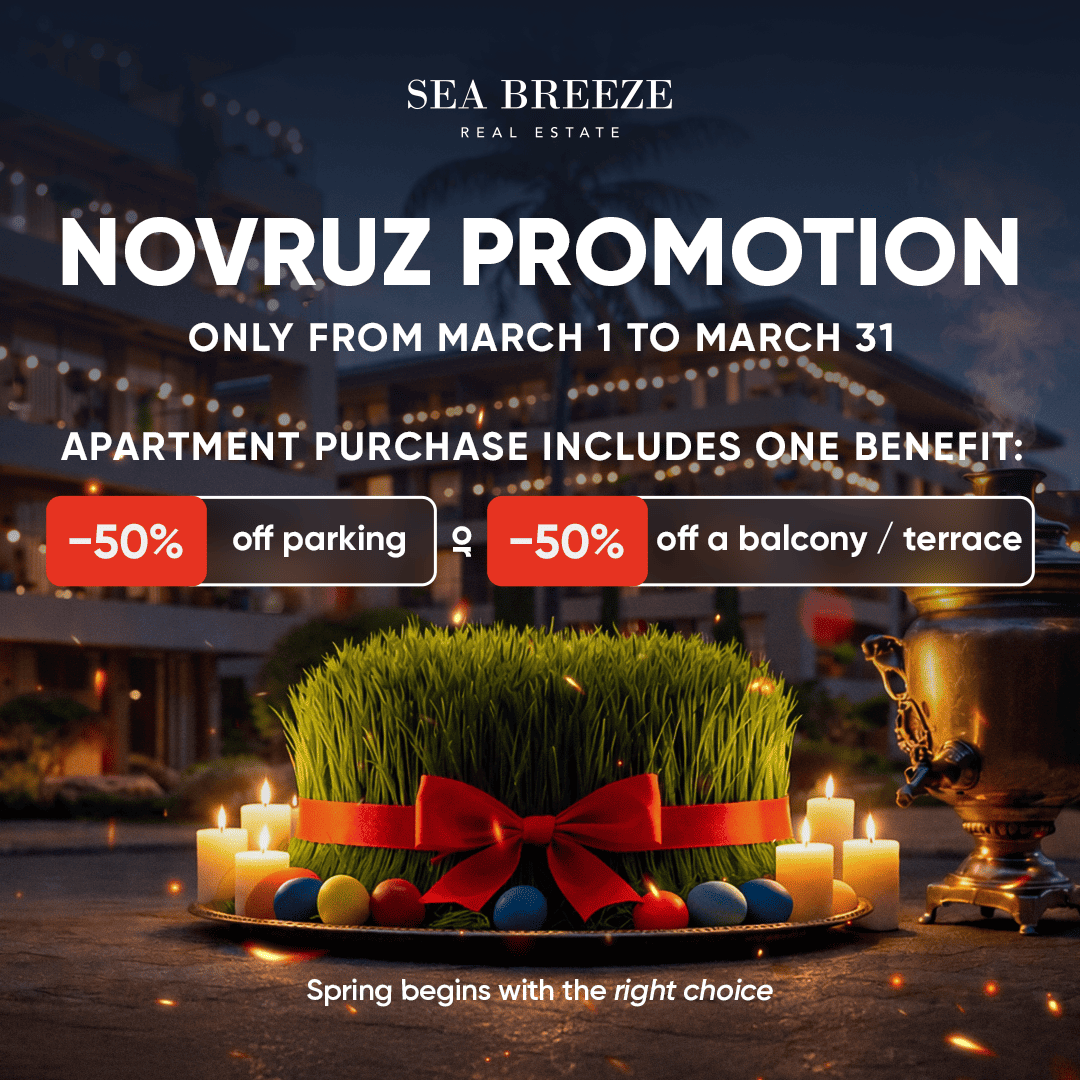 Novruz at Sea Breeze: spring promotion on apartment purchases